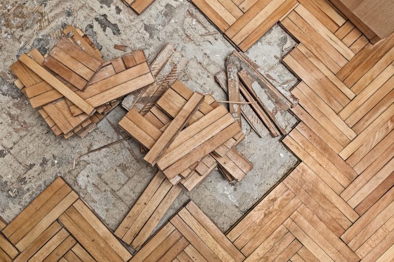 Hardwood Floor Demolition detail